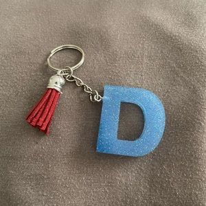 Handmade Letter "D" Keychain